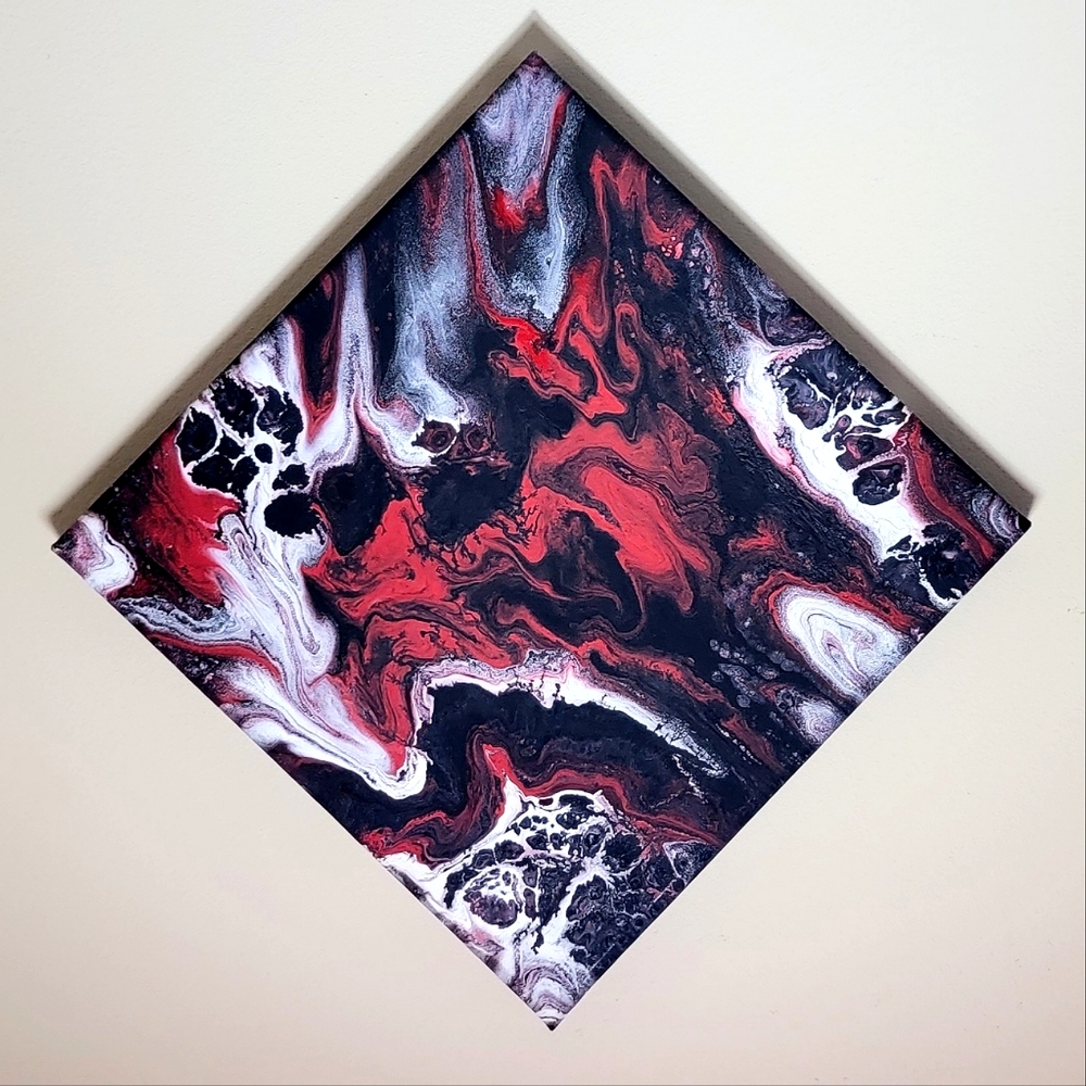 Acrylic Pour Painting / Abstract Fluid Art
